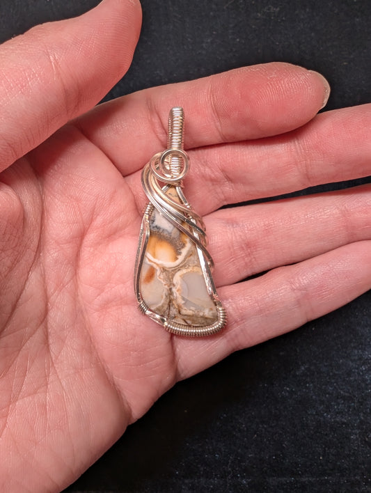 Cobra Jasper Wire Wrapped Pendant