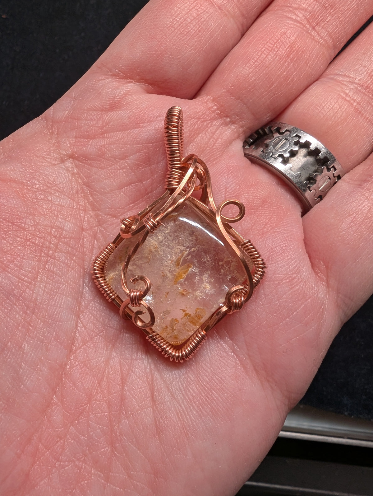 Garden Quartz Wire Wrapped Pendant