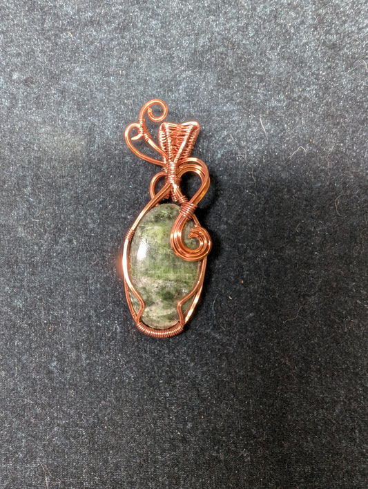Seraphinite Wire Wrapped Pendant