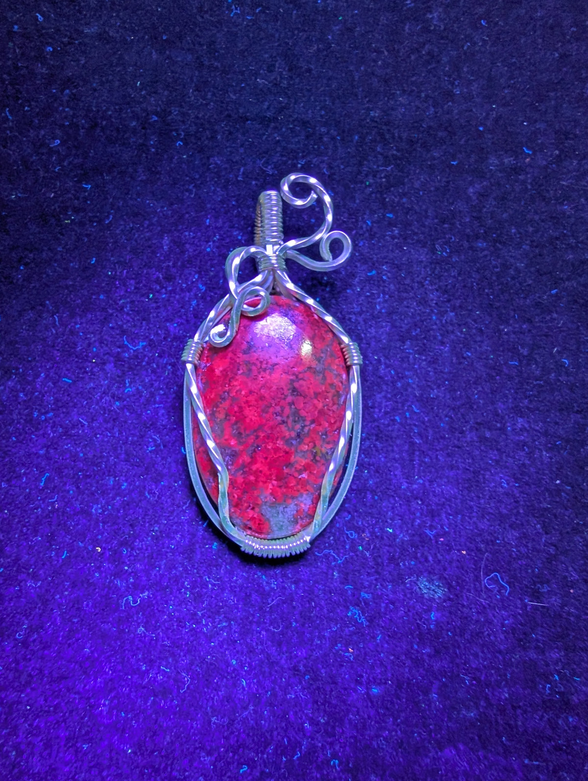 Ruby in Zoisite Wire Wrapped Pendant