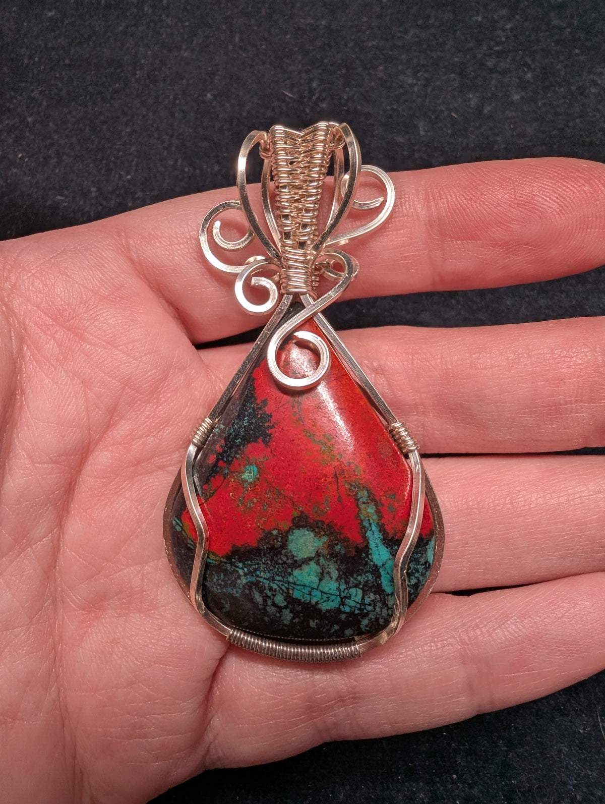 "Sonoran Sunset" Wire Wrapped Pendant